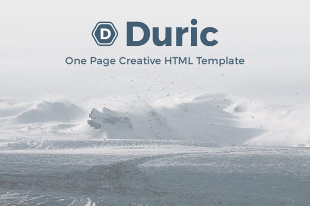 Duric - One Page Creative HTML Template