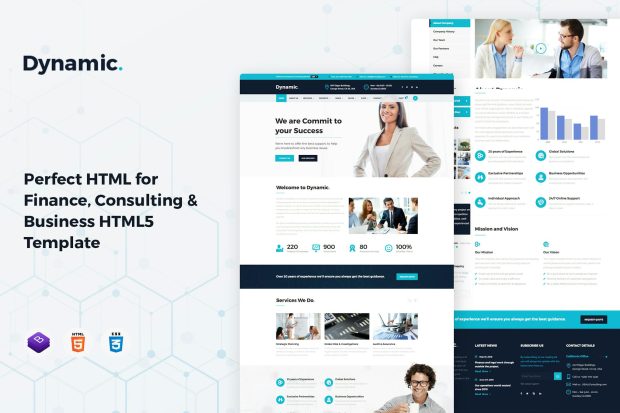 Dynamic - Consulting, Finance HTML5 Template