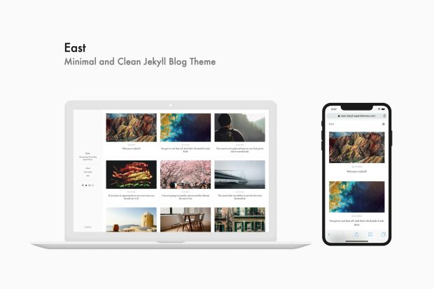 East - Minimal and Clean Jekyll Blog Theme