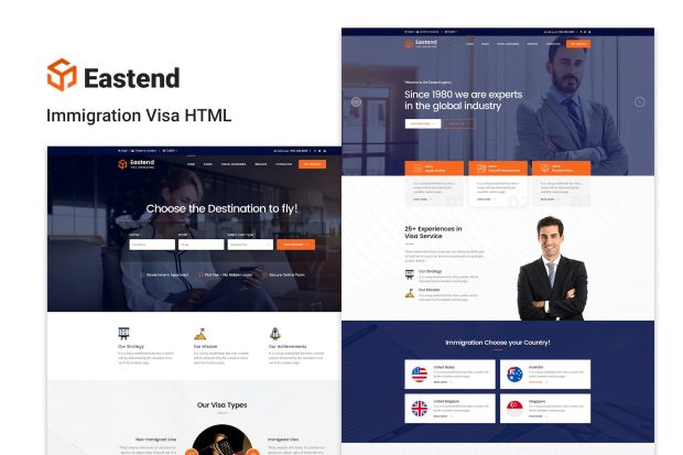 Eastend - Immigration Visa HTML Template