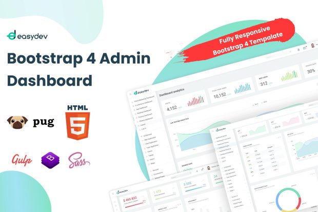 EasyDev — HTML(Pug) Admin & Dashboard Template