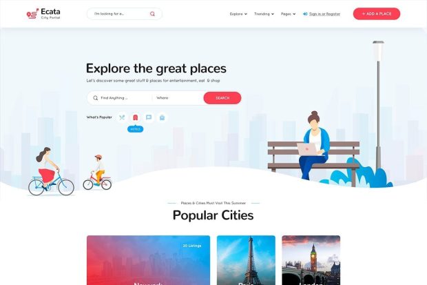 Ecata - City Guide HTML Template