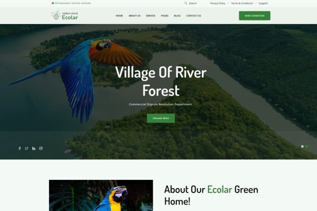 Ecolar - Environment & Ecology WordPress Theme 2.0.0