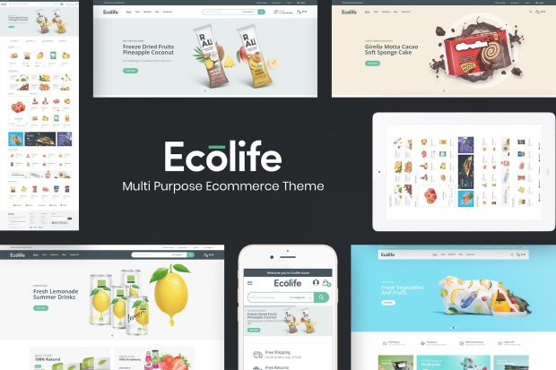 Ecolife - Organic WooCommerce WordPress Theme 1.0.1