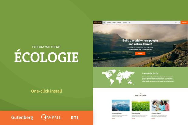 Ecologie - Environmental & Ecology WordPress Theme 1.1.1