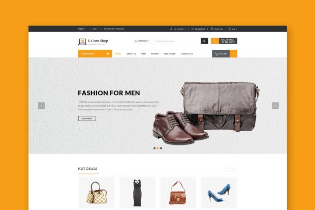 Ecom - Responsive eCommerce HTML Template