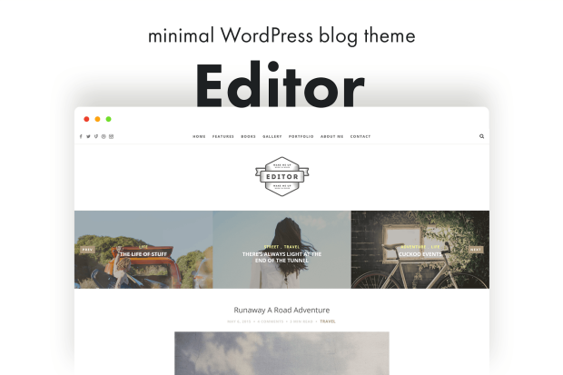 Editor Blog - A WordPress Blog Theme for Bloggers 1.6.0