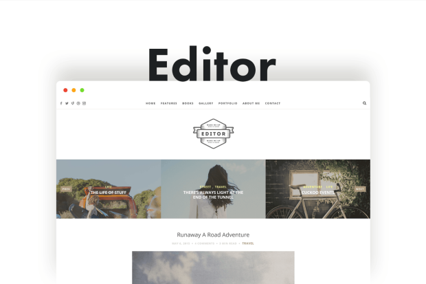 Editor Blog - HTML Blog Template for Bloggers