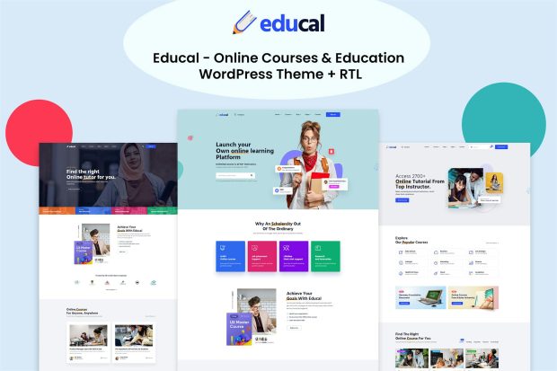 Educal - Online Courses  Education WordPress Theme 1.3.2