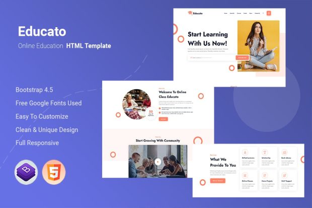 Educato - Online Education HTML Template