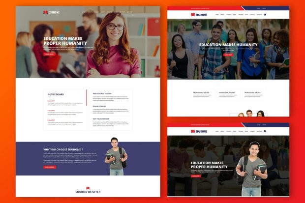 Eduhome - Education HTML Template