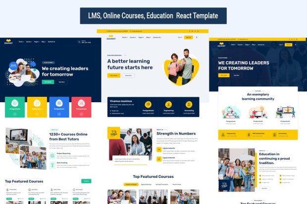 Edumint - LMS, Courses, Education Template