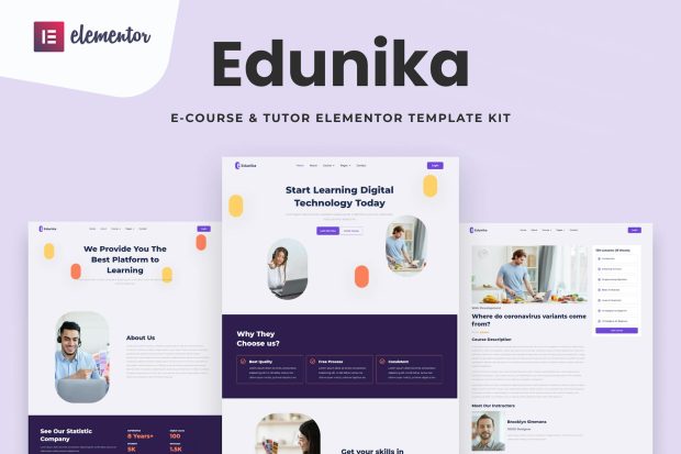 Edunika - Online Education Elementor Template Kit