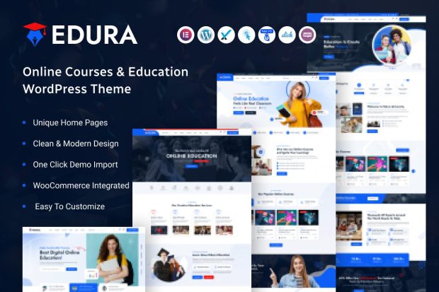 Edura - Online Courses & Education WordPress Theme 2.0.0