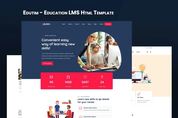 Edutim - Education LMS Html Template