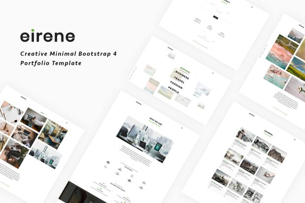 Eirene - Creative Minimal Bootstrap 4 Template