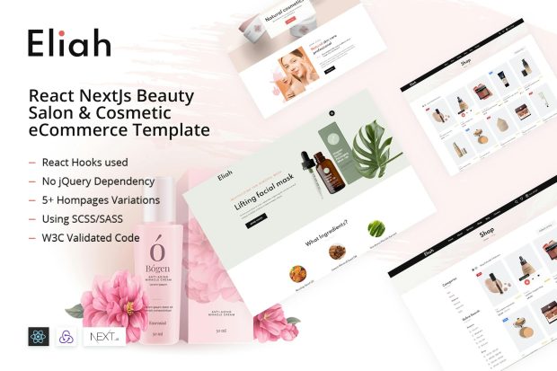 Eliah - React NextJs Beauty & Cosmetic eCommerce