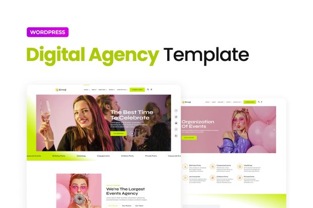 Emoji – Event Agency Elementor Template Kit