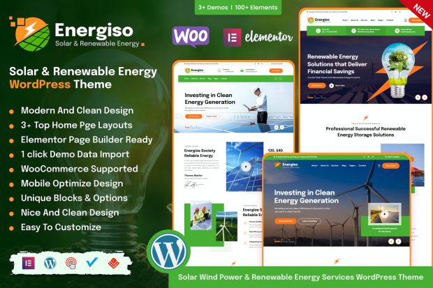 Energiso - Solar & Energy WordPress Theme 1.4.3