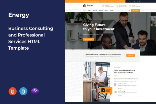 Energy - Business Consulting HTML Template