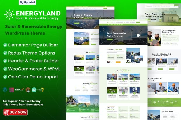 Energyland - Solar & Renewable Energy WP Theme 1.2.0