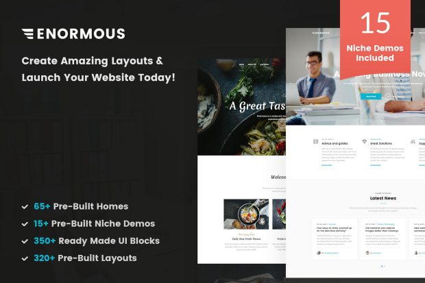 Enormous - Responsive Multi-Purpose HTML5 Template