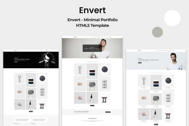 Envert - Minimal Portfolio Template