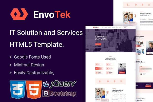 EnvoTek - IT Solution and Services HTML5 Template