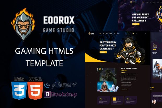 Eoorox - Gaming and eSports HTML5 Template