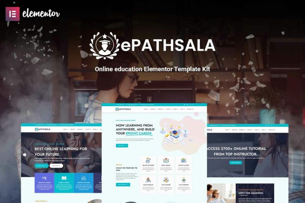 ePathsala - Online Education Elementor Template Kit