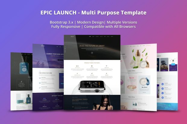 Epic Launch High-Converting Landing Page Template