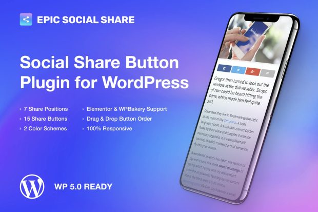 Epic Social Share Button for WordPress 1.0.3