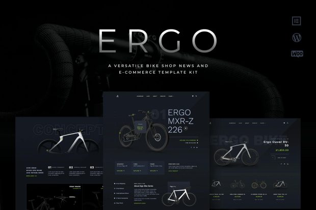 ERGO - Bike & Cycling WooCommerce Elementor Template Kit