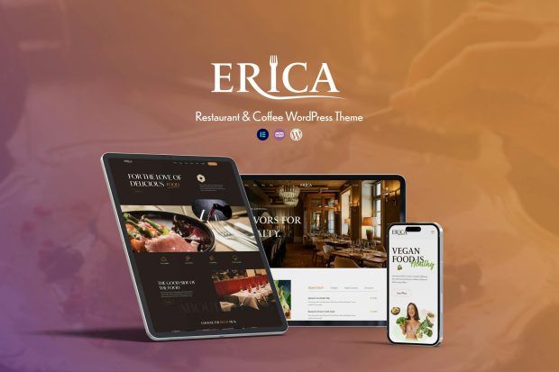 Erica - Restaurant & Coffee WordPress Theme 1.0.1