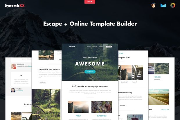 Escape - Responsive Email + Template Builder