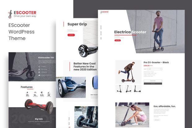 Escoot - One Page, Single Product Theme 1.2.0