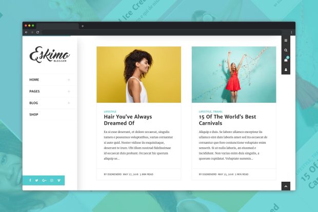 Eskimo - Minimal Personal WordPress Blog Theme 1.8.4