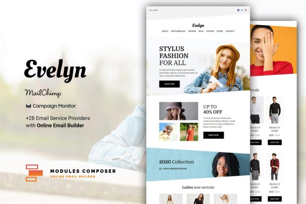 Evelyn - E-commerce Responsive Email Template