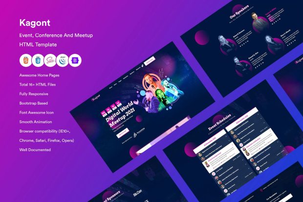 Event, Conference And Meetup HTML Template