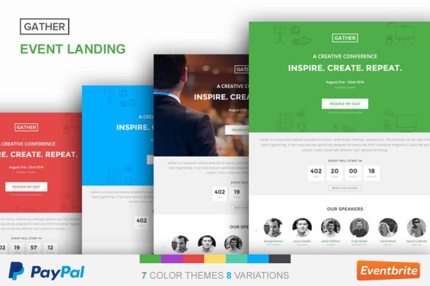 Event Landing Page Template - Gather