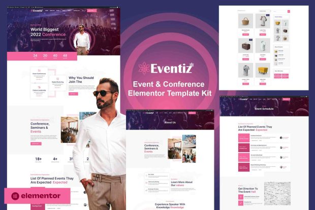 Eventiz - Event & Conference Elementor Pro Template Kit