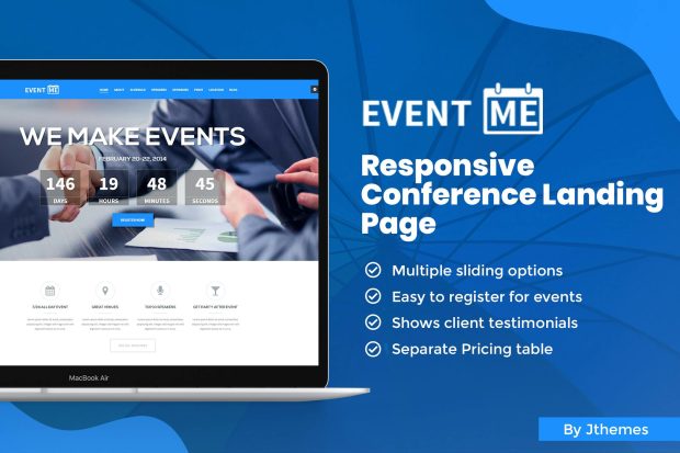 EventMe - Responsive Event Landing Page