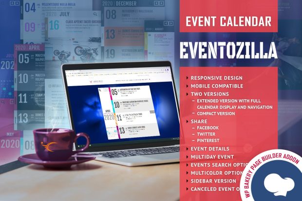 EventoZilla - Event Calendar - Addon For WPBakery 1.4.0