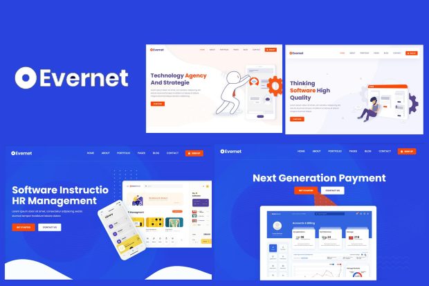 Evernet - HTML5 Template