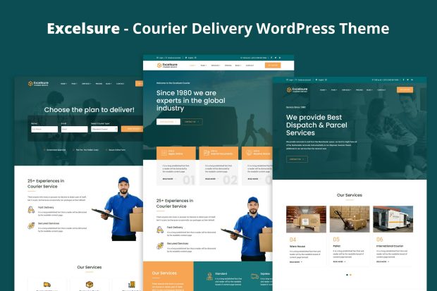 Excelsure - Courier Delivery WordPress Theme 1.0