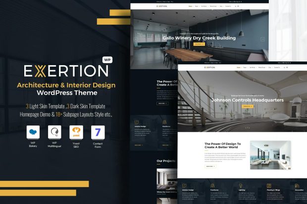 Exertion - Architecture & Interior WordPress Theme 1.5