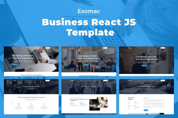 Exomac – Business React JS Template