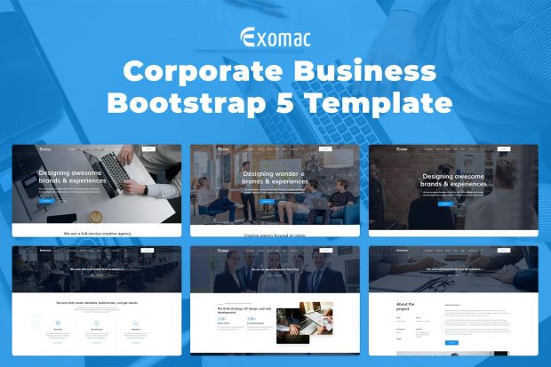 Exomac – Corporate Business Bootstrap 5 Template