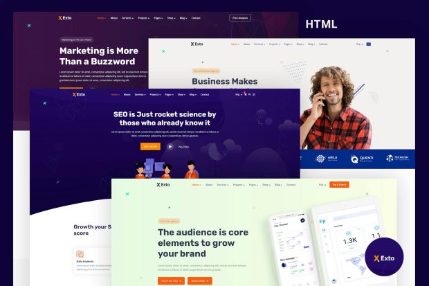 Exto - SEO & Marketing Company HTML Template