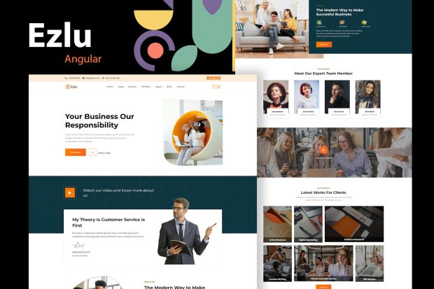 Ezlu - Angular 13 Business Consulting Template